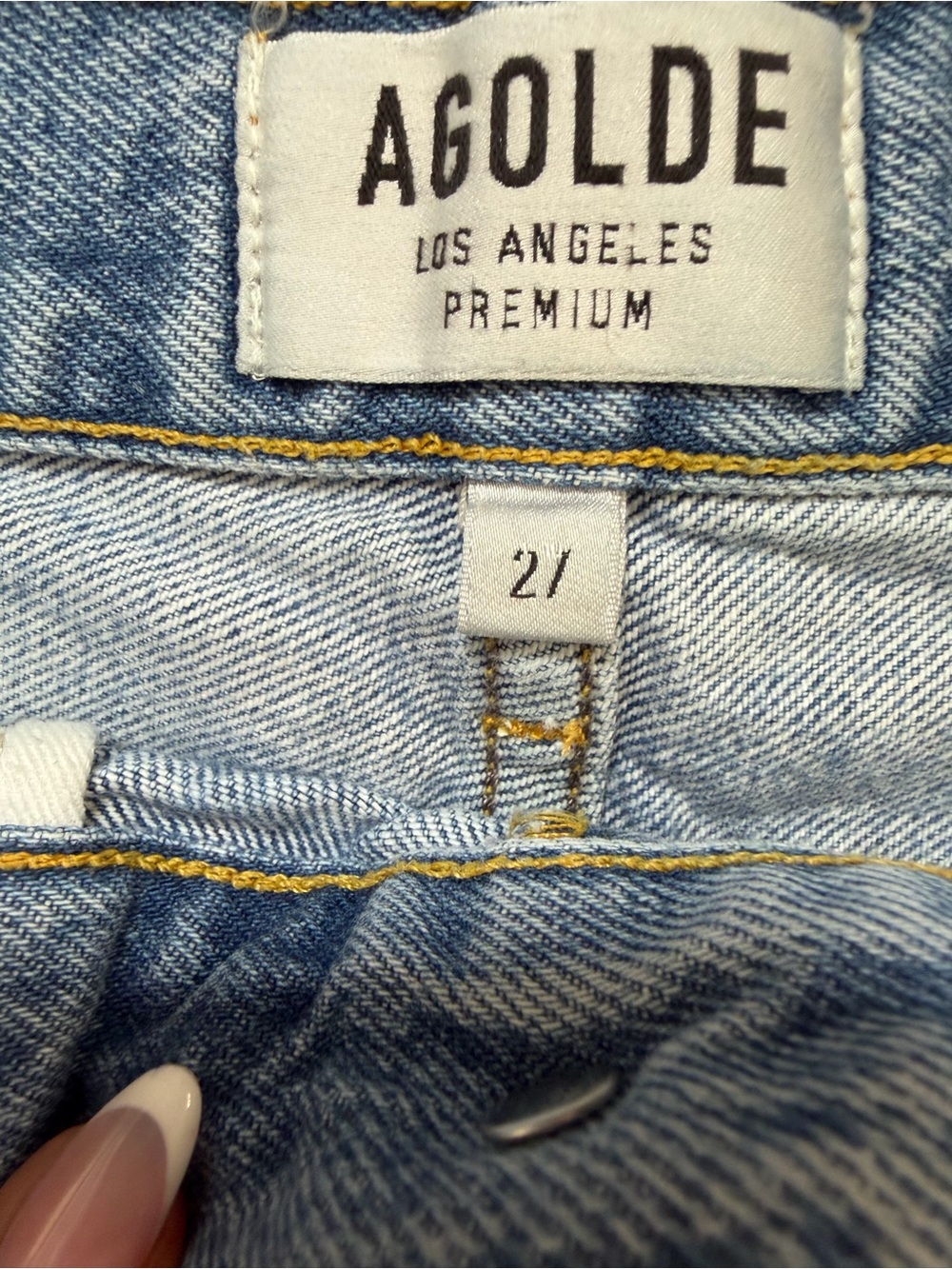 AGOLDE Parker Vintage Cut Off Denim Shorts SZ 27 - Picture 3 of 5